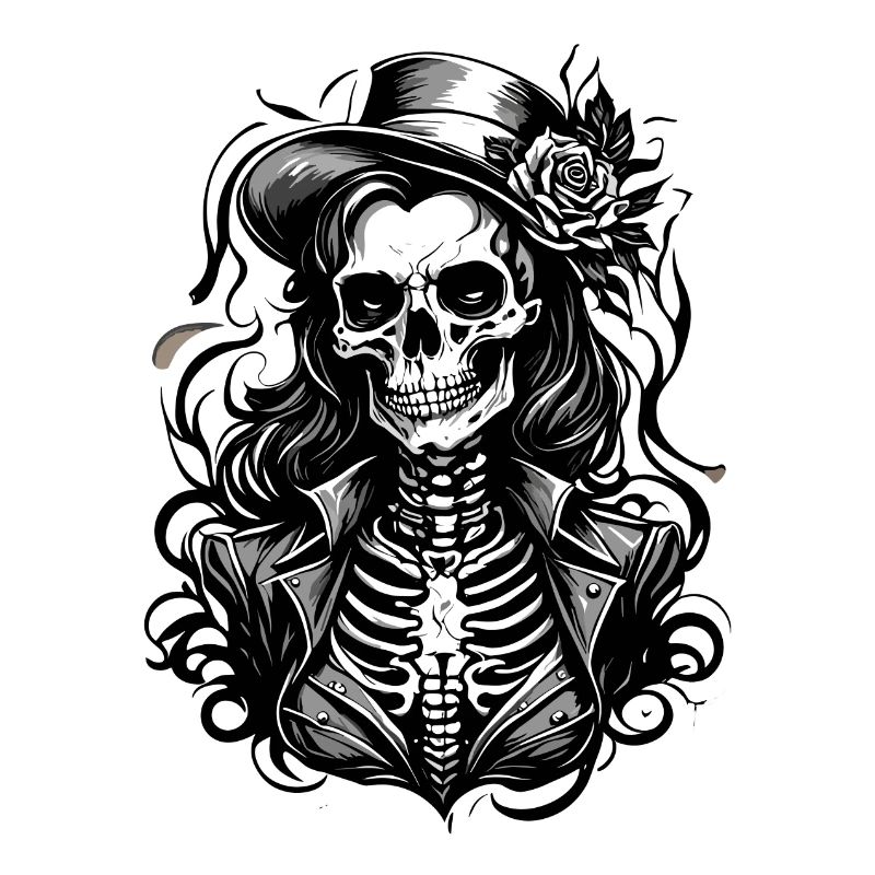 Skull / Skull / Skeleton / Gothic / Tattoo