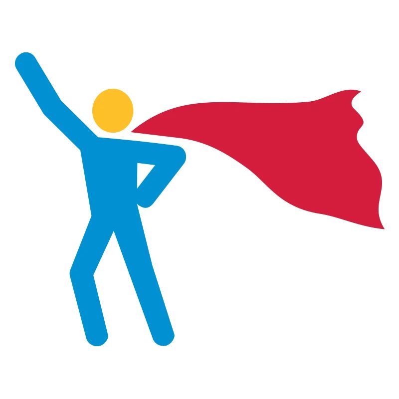 Noch Ein Super Held 3 Farb Vektor