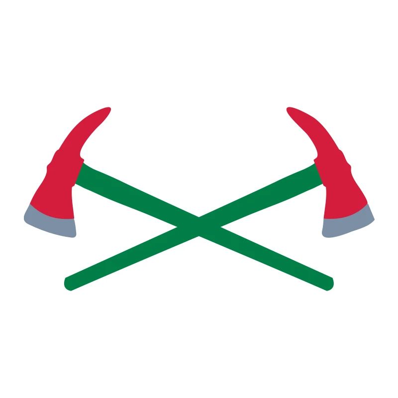 Hache de pompier croisée