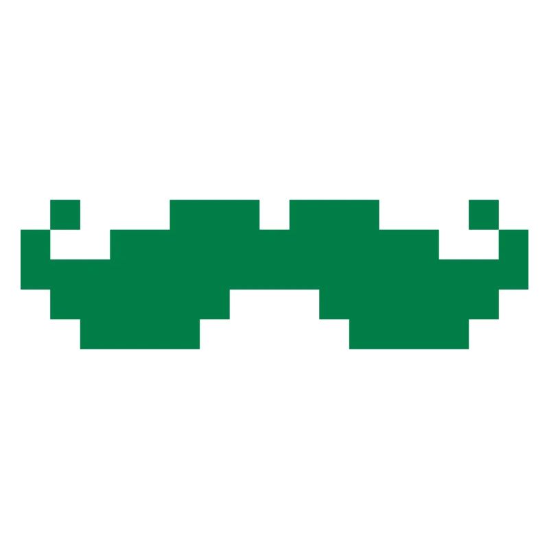 8bit pixel moustache