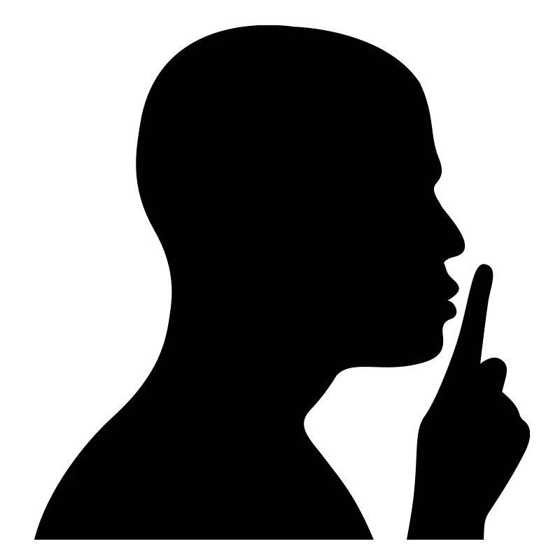 A man whispering