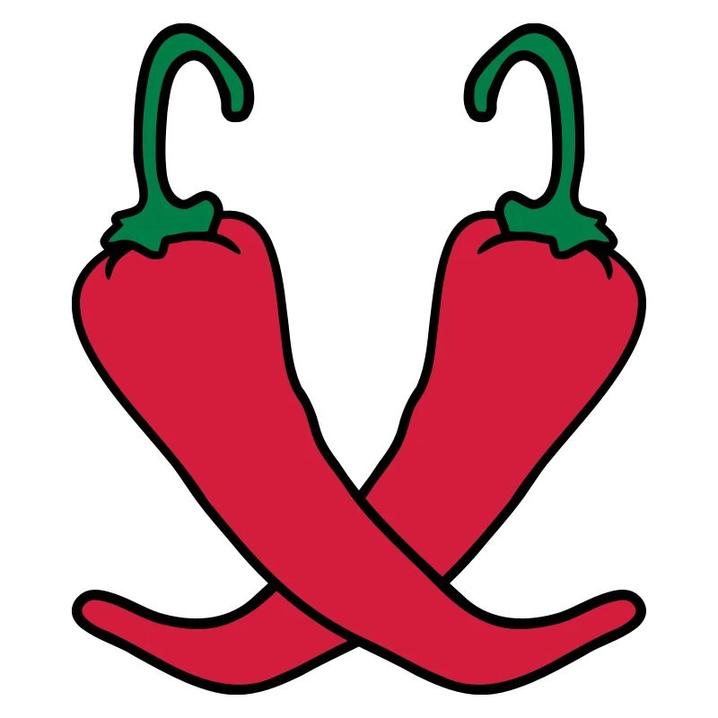 2 Chili Chilli Peperoni Scharf Hot