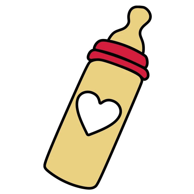 biberon coeur