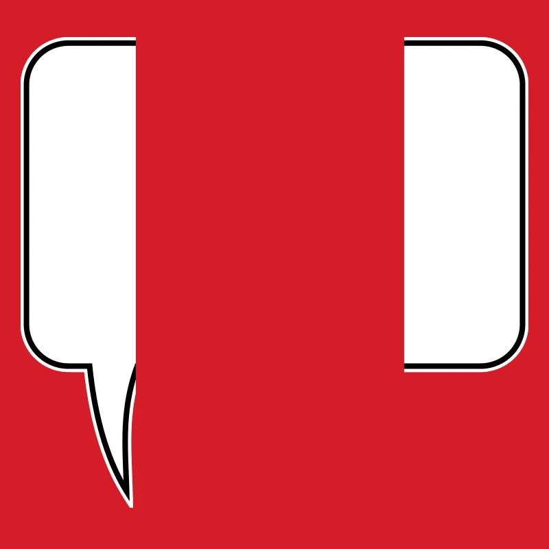 Speech bubble rectangle design