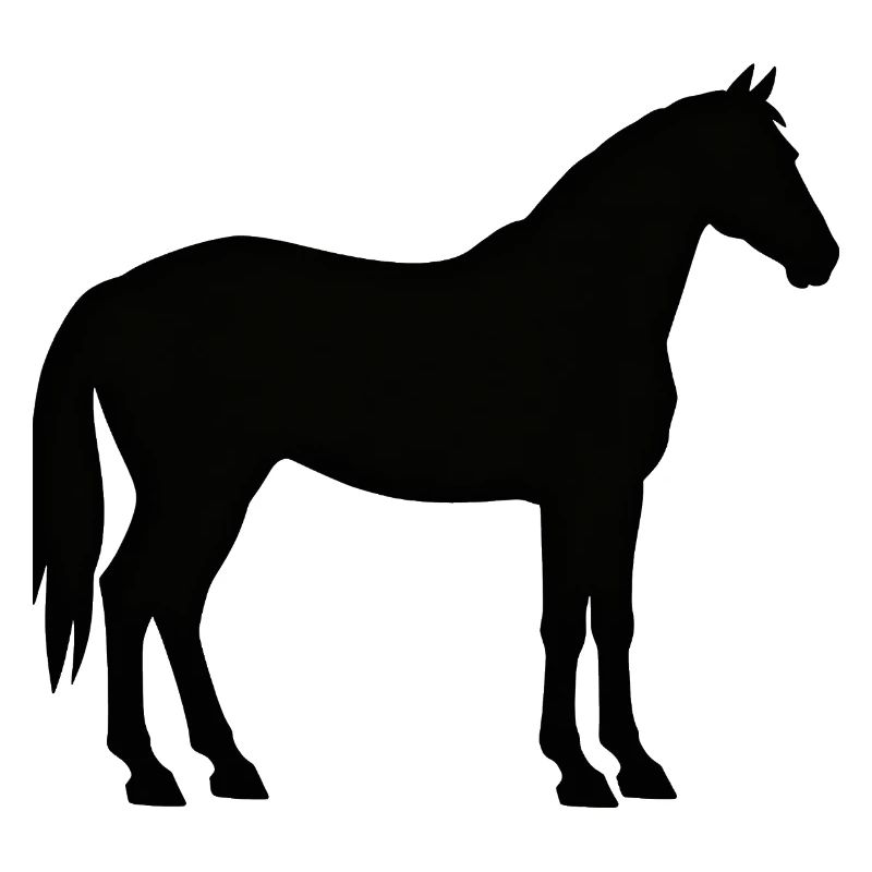 Pferd in Schwarz