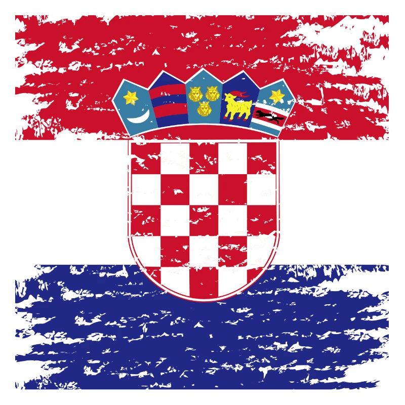 Drapeau Croate Authentique Écusson