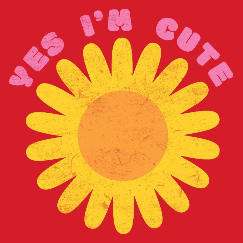 , je suis mignon - Conception de fleurs d’été pour enfants