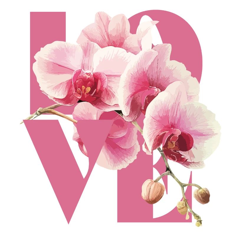 Design floral élégant orchidée