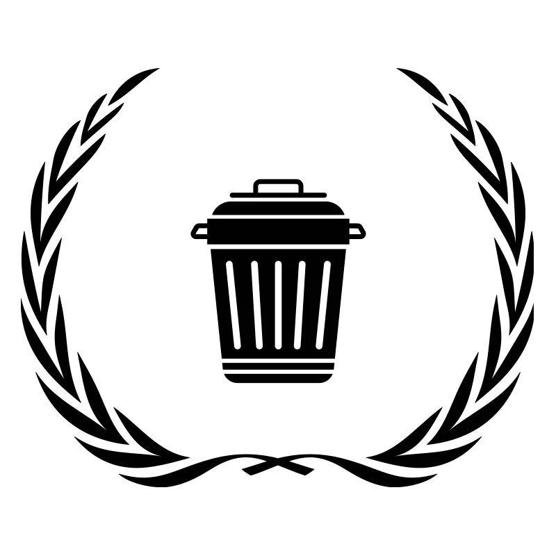 Garbage Can Symbol Wreath
