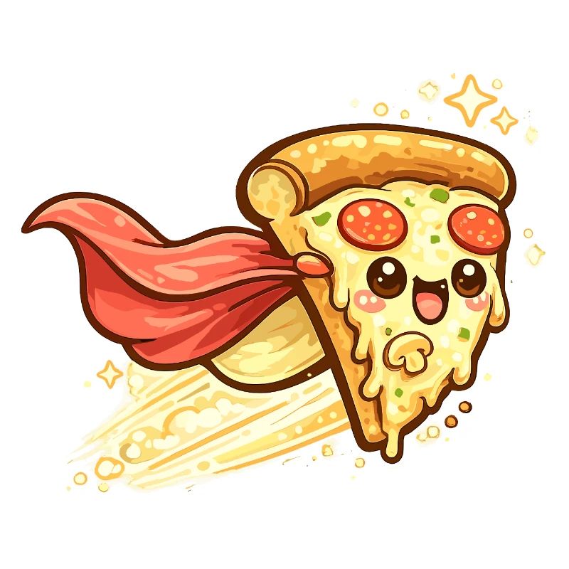 Pizza hero with cape