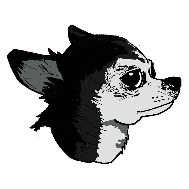 Cute Style Tender Dog Illustration