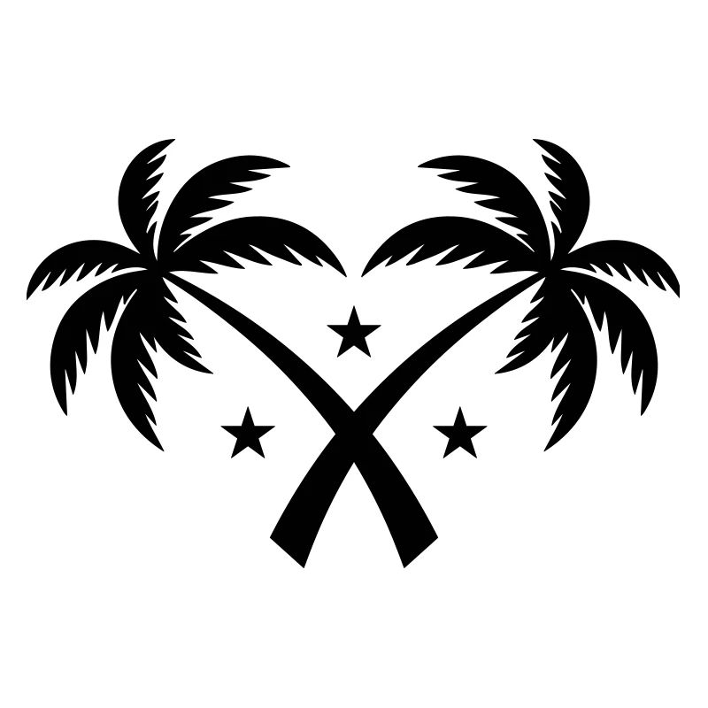 Palm Tree Symbol Island