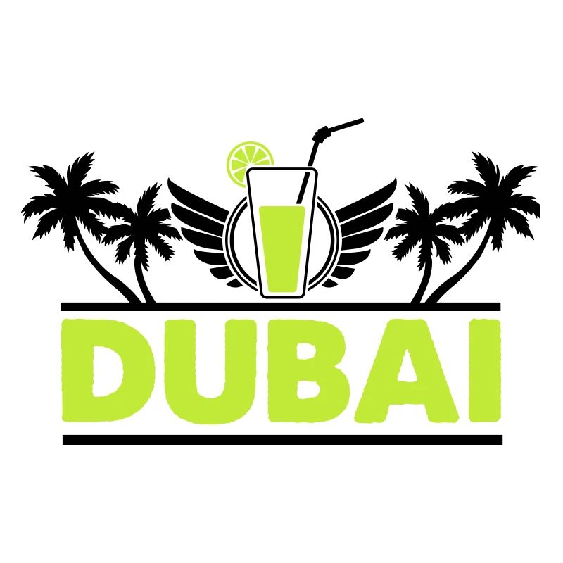 Dubai Limette Drink Neon Logo