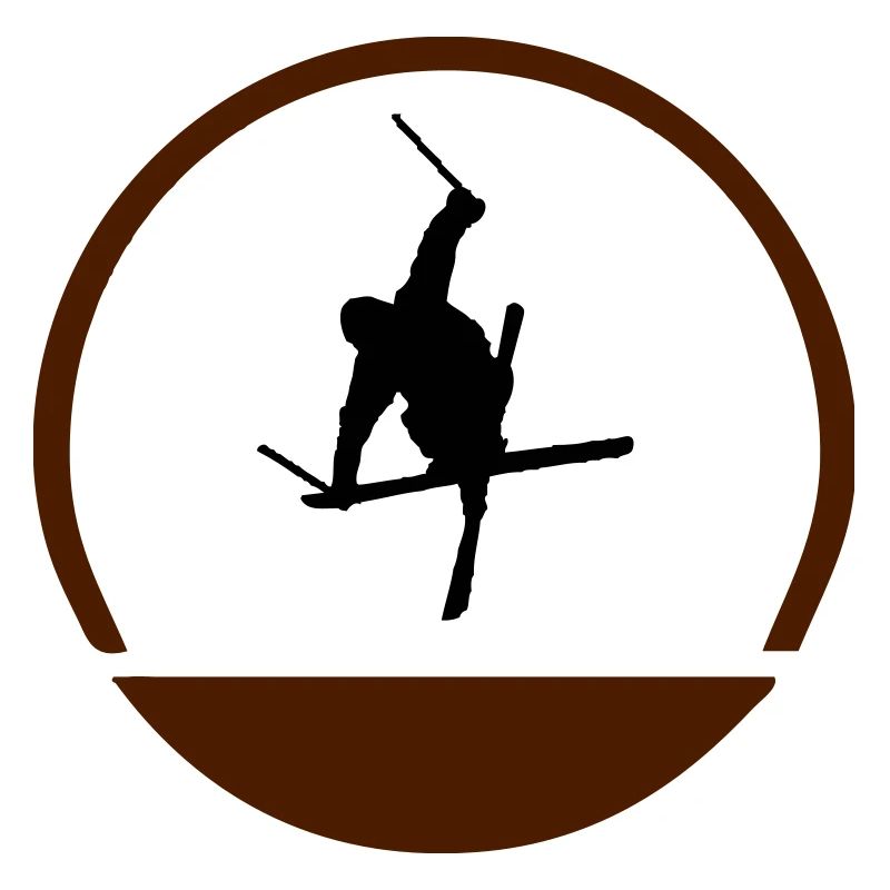 Ski jumper logo