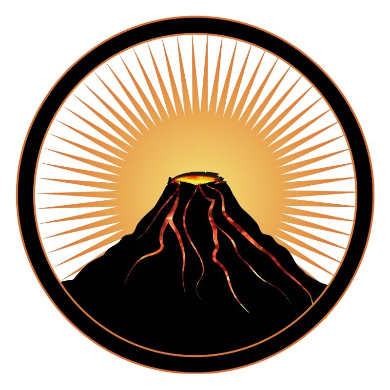Patch volcanique avec lave liquide