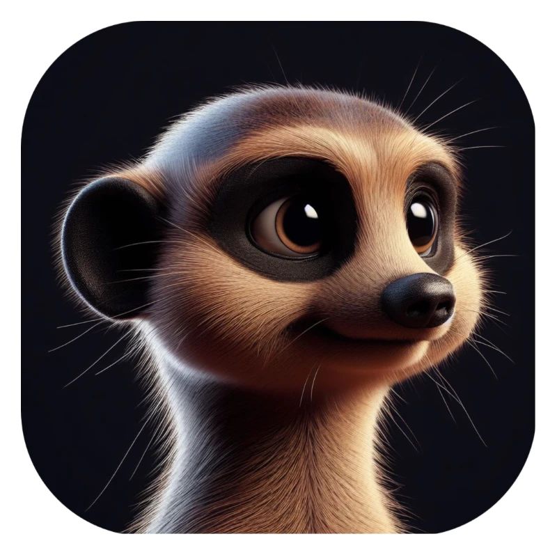 Suricate dans le style d’animation