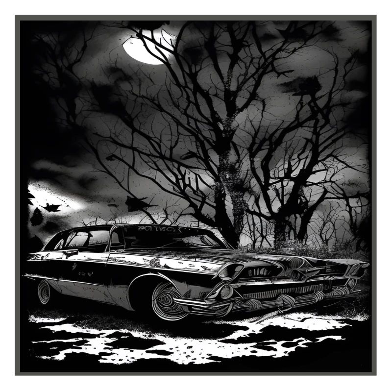 Oldtimer Oldtimer unter verwunschenem Baum
