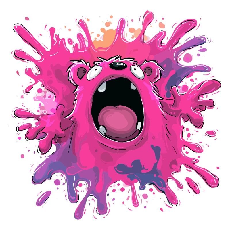 Farbexplosion Monster