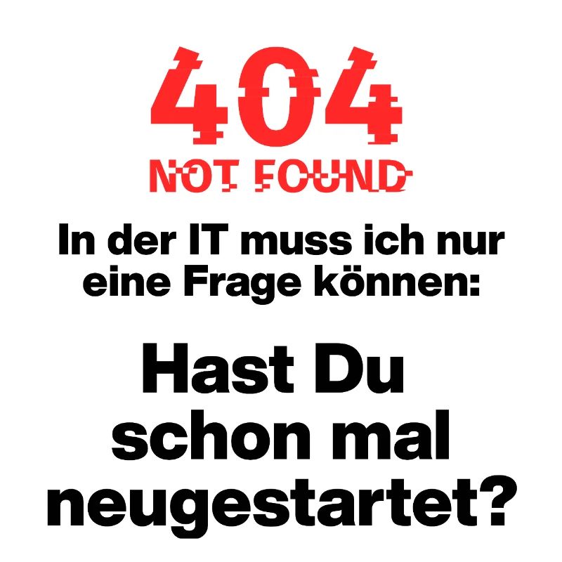 404 IT error, please restart, IT restart
