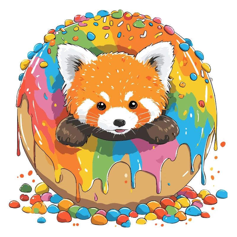 Regenbogen Donutfuchs