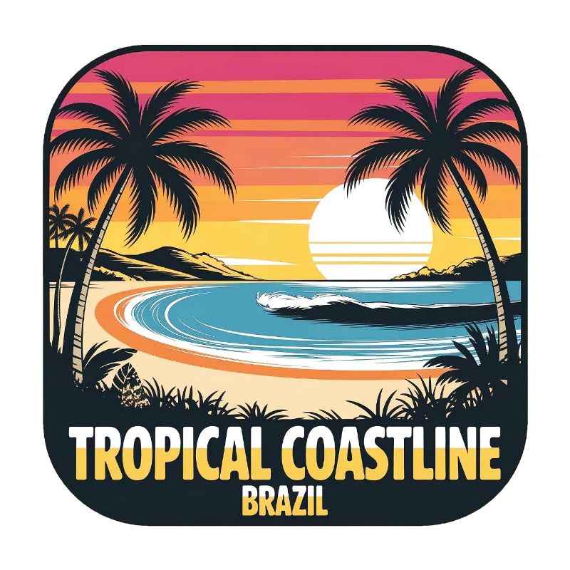 Côte tropicale du Brésil Coucher de soleil