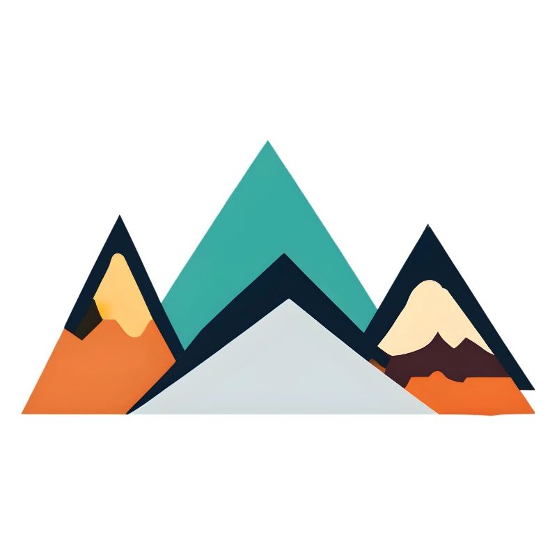 Minimalist Mountain Emblem | Mountains