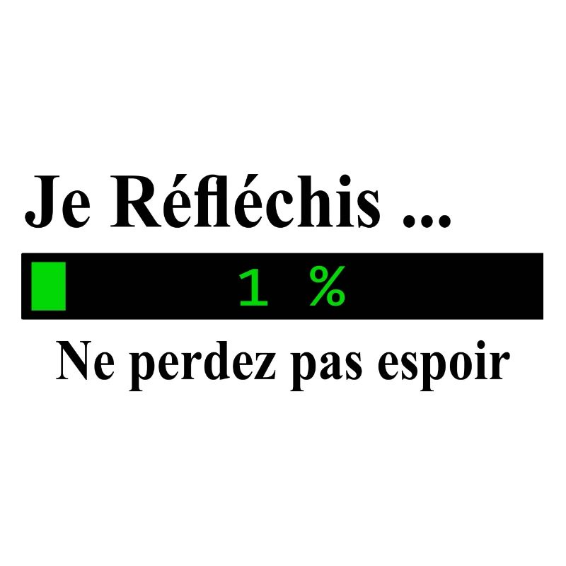 Je réfléchis ne perdez pas espoir