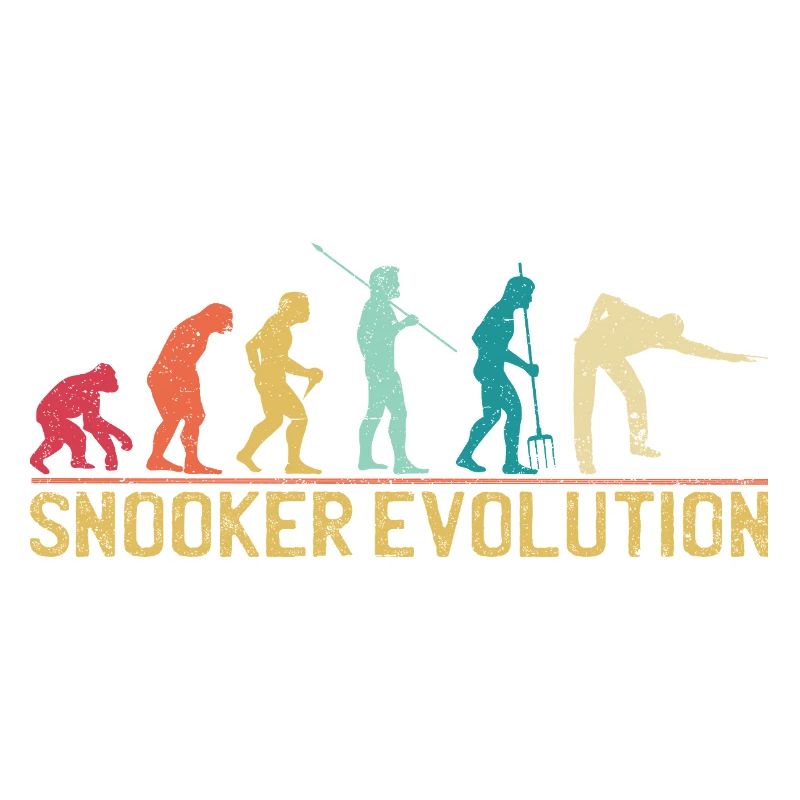 Silhouette de l'évolution du snooker
