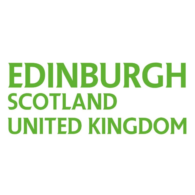 Edinburgh – Scotland Textdesign
