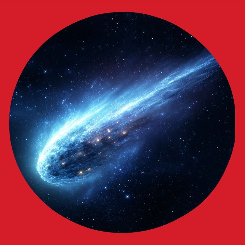 Astronomie Comète Spatiale Queue en Ligne