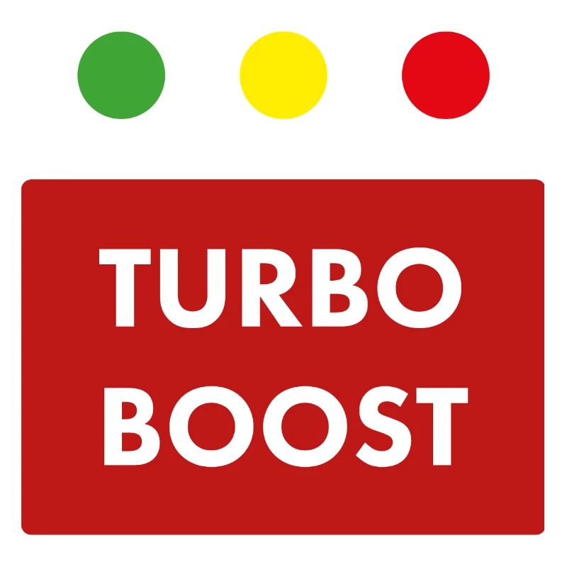 Texte rétro du turbo boost