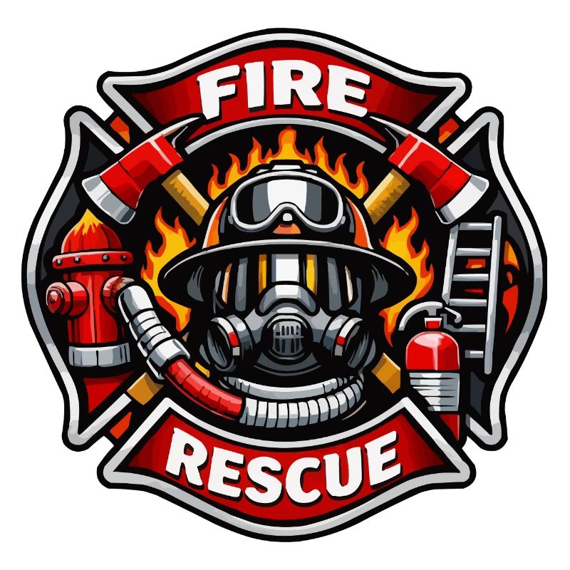 Fire Brigade Rescue Badge