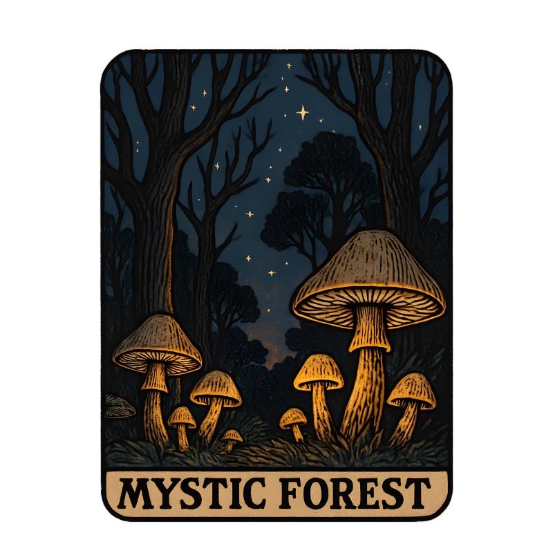 Mystischer Wald der Leuchtpilze