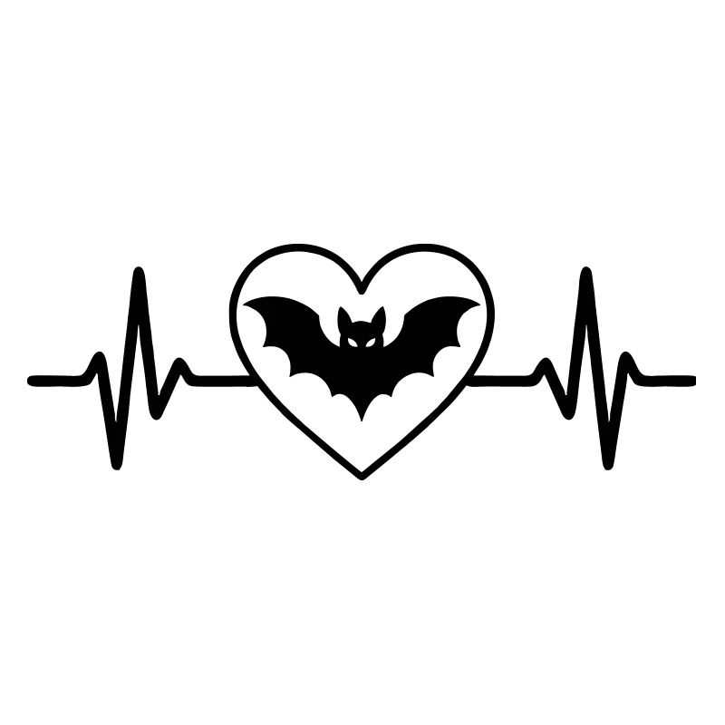 Fledermaus Halloween Herz