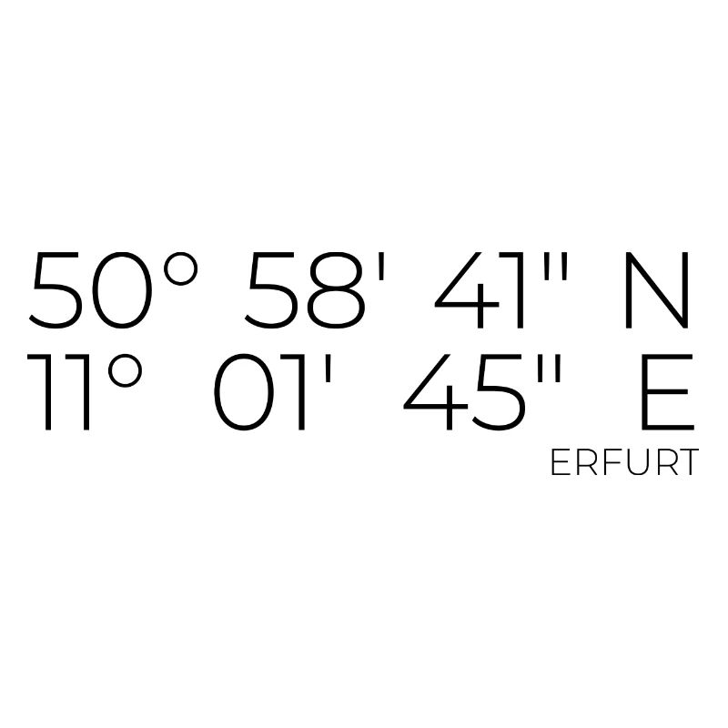 Coordinates Erfurt