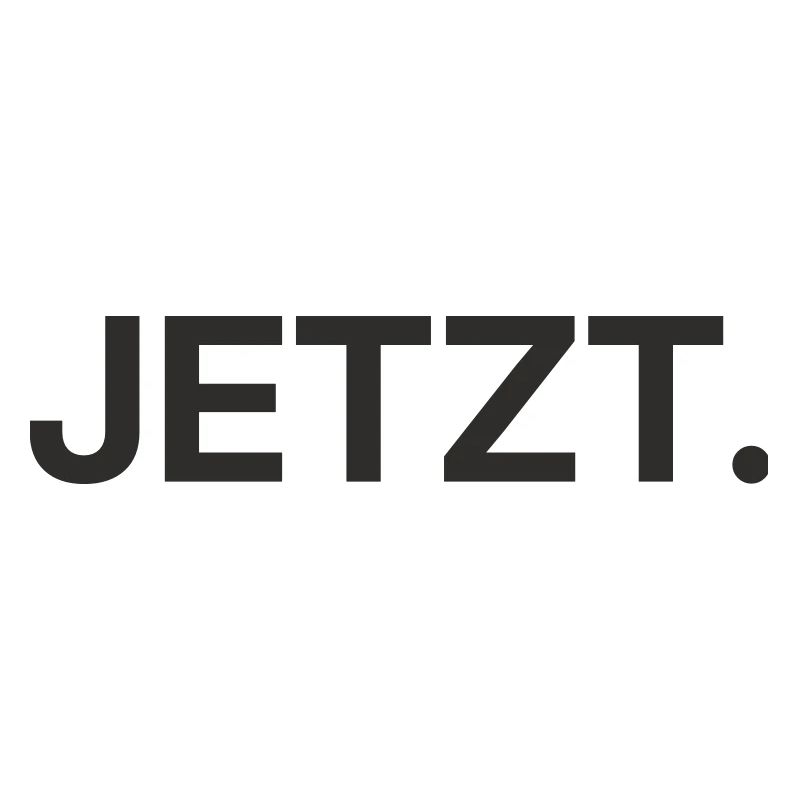 Jetzt – Minimalistisches Textdesign