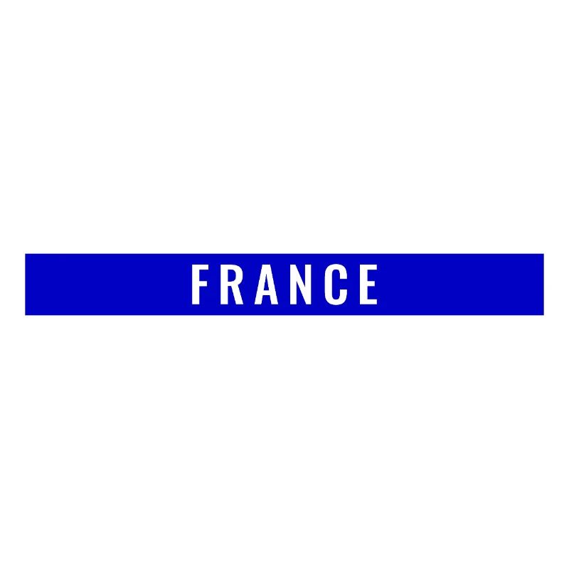 France Rectangle Bleu