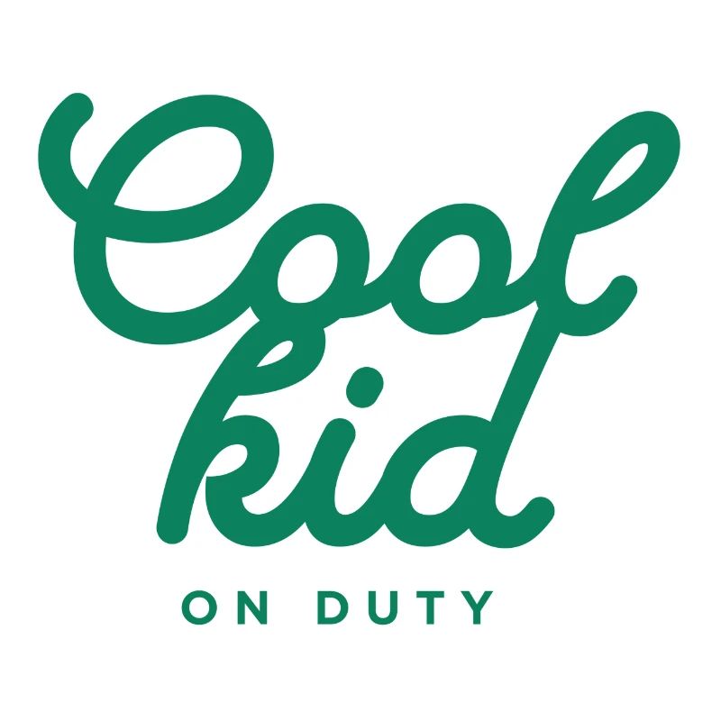 Conception typographique Cool Kid on Duty