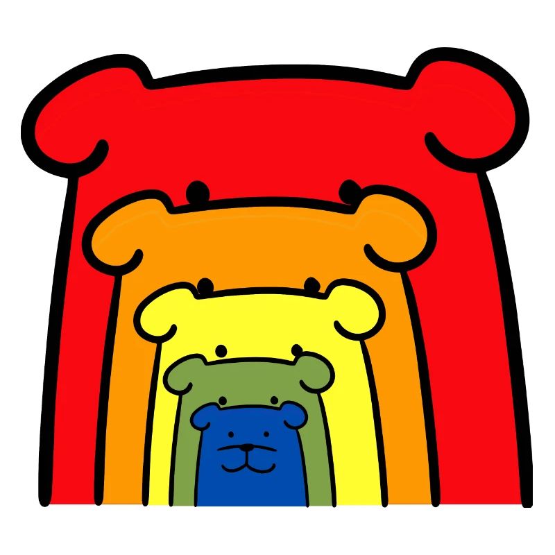 Rainbow dog