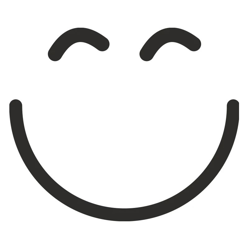 Smiley. Minimal. Positive.
