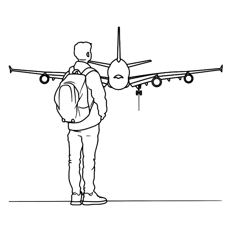 Plane Spotter Drawing