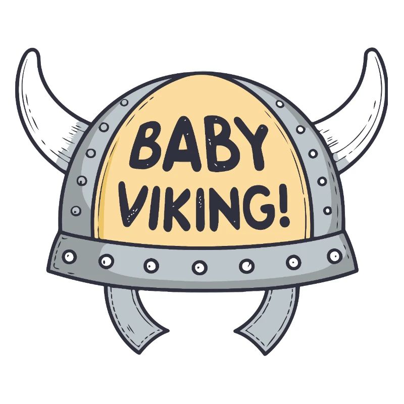Viking Bébé Casque cornes blanches