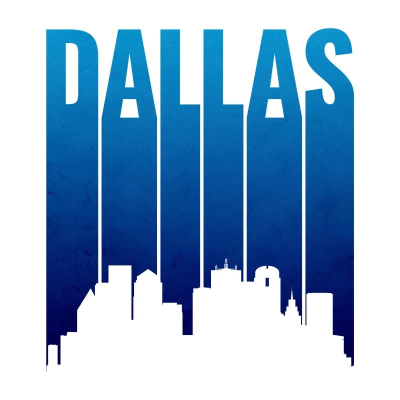 Dallas Skyline Gradient Silhouette