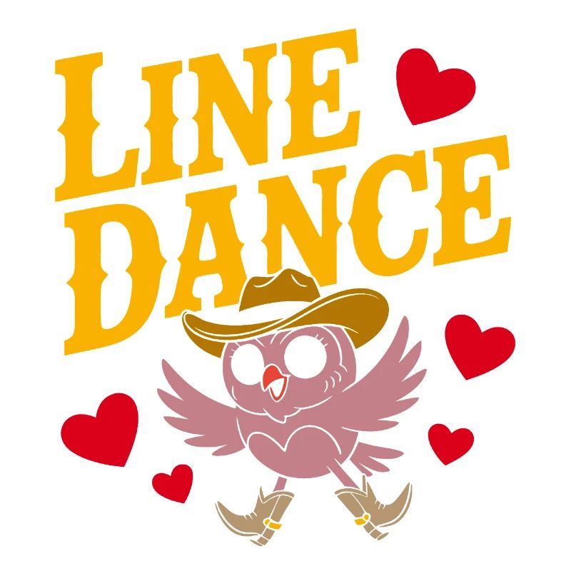 Linedance Eule mit Hut