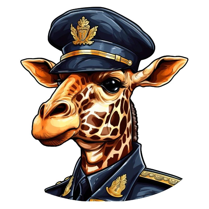 Giraffe Policeman