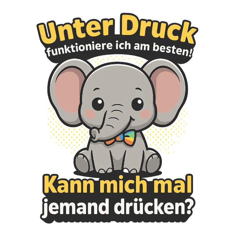 Under pressure elephant, cuddle me saying