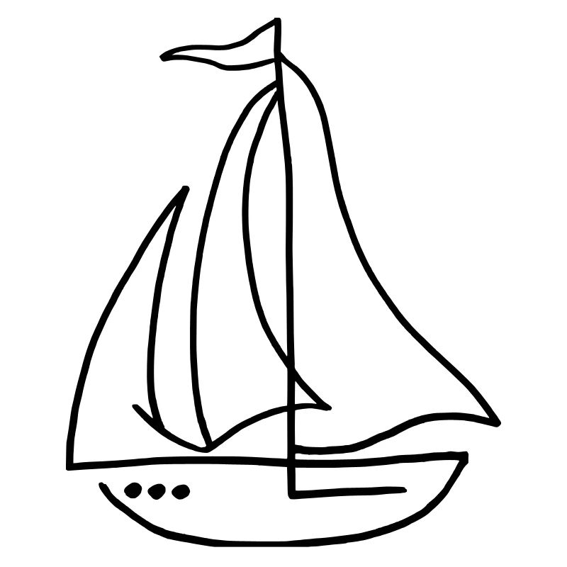 Sailboat sailing ship