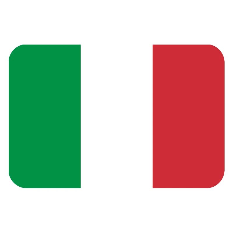 ITALY FLAG round corner 400 dpi