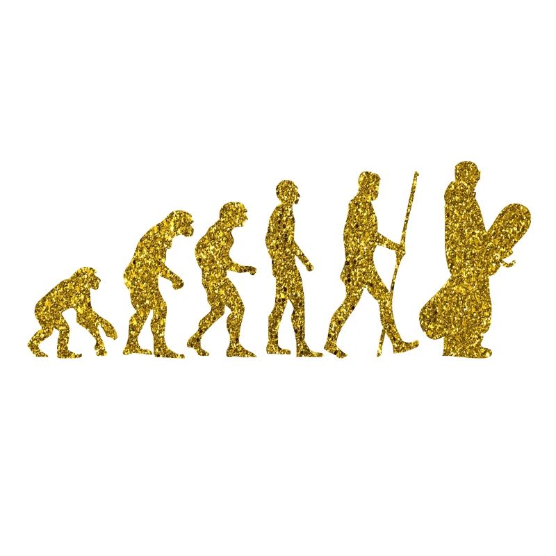 Evolution Snowboard Golden Glitter Effekt