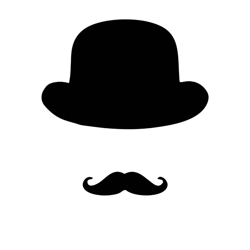 mustache hat